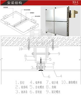 氟碳鋁單板廠家安裝結(jié)構