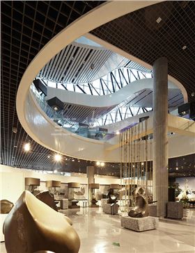 柳州奇石展覽館-鋁單板、條形鋁天花板、鋁格柵吊頂5