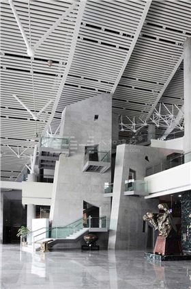 柳州奇石展覽館-鋁單板、條形鋁天花板、鋁格柵吊頂3