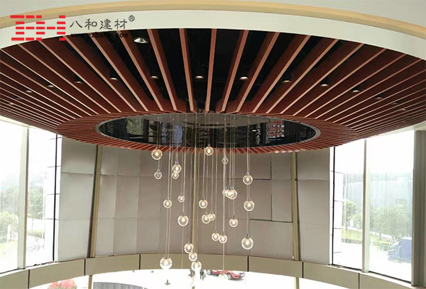 鋁方通吊頂拼裝成圓形后怎么樣？2