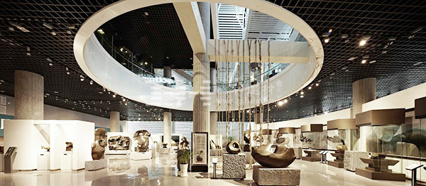 柳州奇石展覽館-鋁單板、條形鋁天花板、鋁格柵吊頂4
