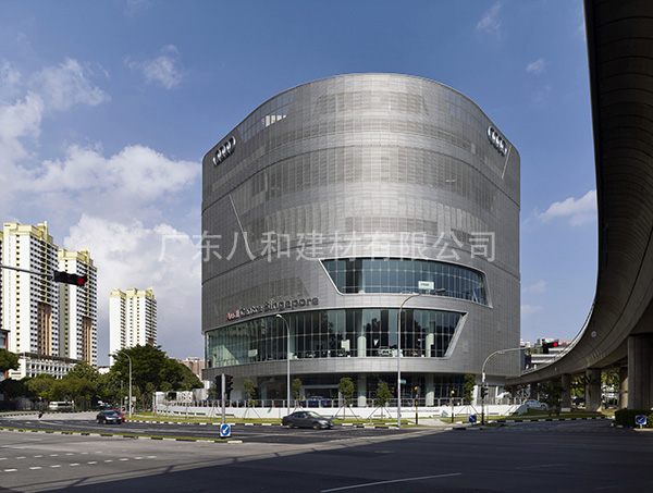 奧迪汽車展廳陽極氧化沖孔長(zhǎng)城鋁單板