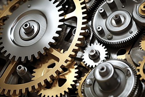 制造業(yè)工廠工業(yè)機(jī)械齒輪零件攝影圖片 攝影圖